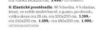 elastické prostěradlo