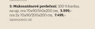 makosaténové povlečení