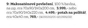 makosaténové povlečení