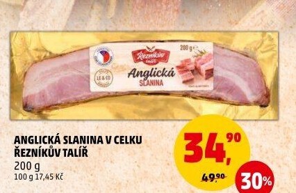 Anglická slanina Řezníkův talíř
