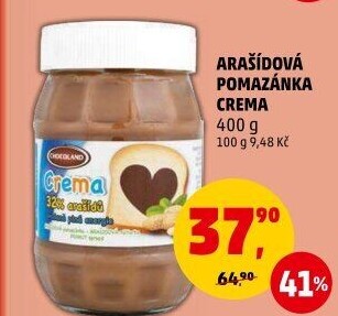 Arašídová pomazánka Crema Chocoland