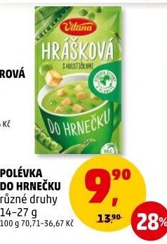 Instantní polévka do hrnečku Vitana