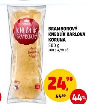 Knedlík bramborový Karlova Koruna