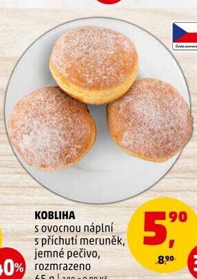 Kobliha s ovocnou náplní
