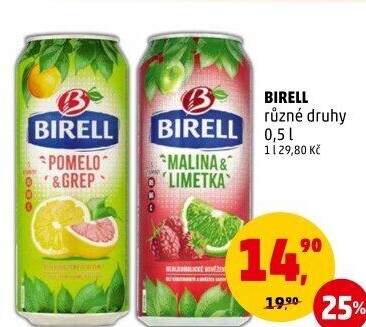 Nealkoholické pivo ochucené Birell