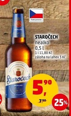 Nealkoholické pivo Staročech