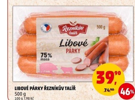 Párky libové Řezníkův talíř