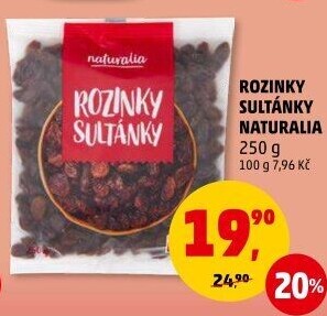 Rozinky Sultánky Naturalia