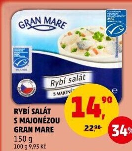 Rybí salát s majonézou Gran Mare