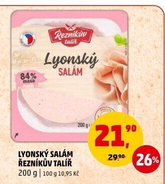 Salám lyonský Řezníkův talíř