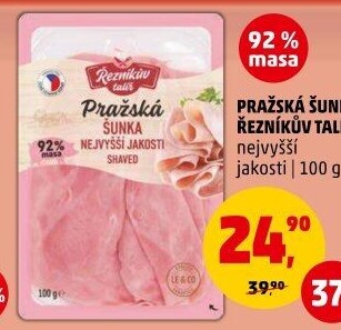 Šunka pražská nejvyšší jakosti Řezníkův talíř