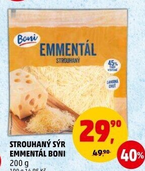 Sýr Ementál strouhaný Boni
