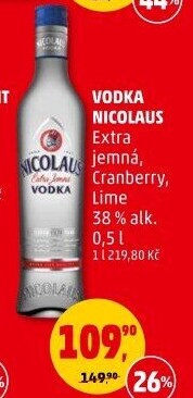 Vodka extra jemná St. Nicolaus