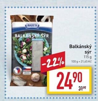 Balkánský sýr Madeta