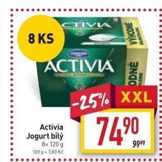 Bílý jogurt Activia Danone