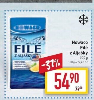 Filé z Aljašky mražené Nowaco