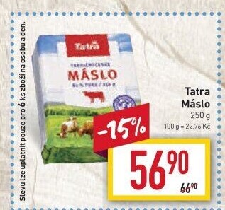 Máslo Tatra