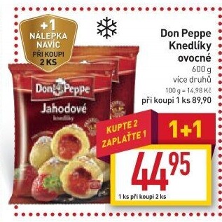 Plněné knedlíky mražené Don Peppe