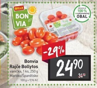 Rajčata cherry Billa Bonvia