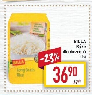 Rýže dlouhozrnná Billa
