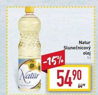 Slunečnicový olej Natur