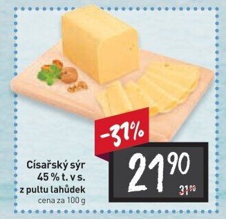 Sýr Císařský 45%