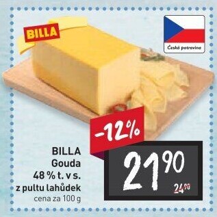 Sýr Gouda 48% Billa