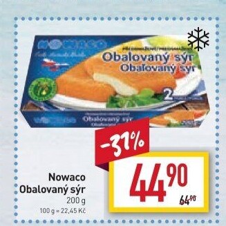 Sýr obalovaný mražený Nowaco