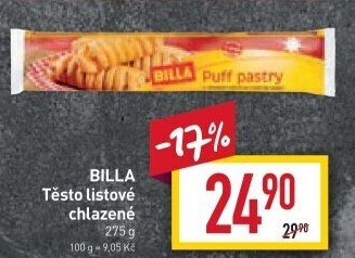 Těsto listové Billa