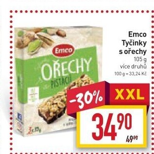 Tyčinka s ořechy Emco