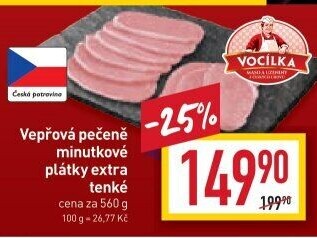 Vepřová pečeně bez kosti Vocílka