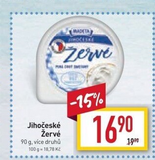 Žervé Jihočeské Madeta