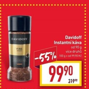 Instantní kávy Davidoff
