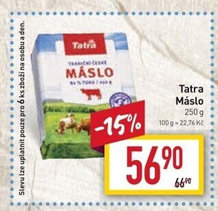 Máslo Tatra