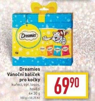 Balíček vánoční pro kočky Dreamies