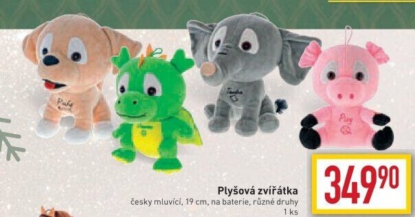 Plyšové zvířátko se zvukem