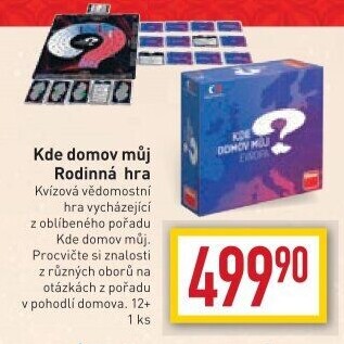 Společenská hra Kde domov můj Dino