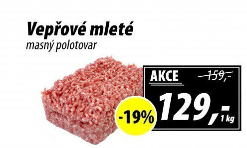 Maso mleté vepřové