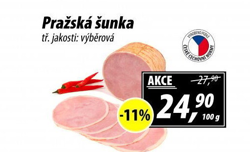 Pražská šunka výběrová
