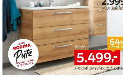 SPODNÍ UMYVADLOVÁ SKŘÍŇKA