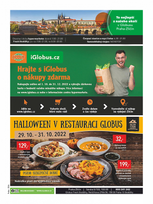 akční leták Globus 26.10.2022-1.11.2022