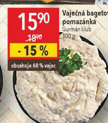Bagetová vajíčková pomazánka