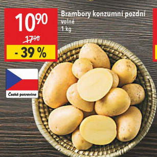 Brambory konzumní pozdní