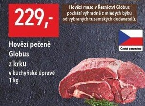 Hovězí pečeně z krku Globus