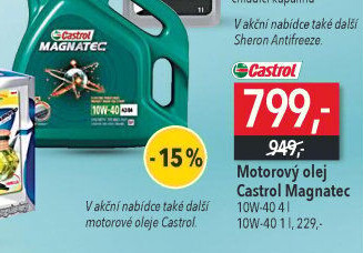 Motorový olej 10W - 40 Castrol Magnatec