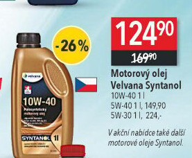 Motorový olej 10W - 40 Velvana