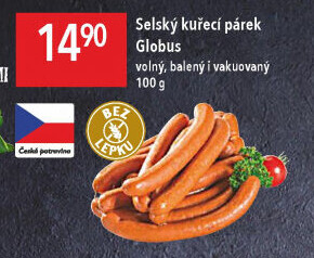 Párky kuřecí Selské Globus
