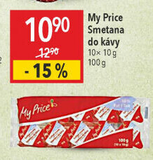 Smetánky do kávy My Price