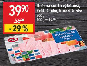 Šunka dušená výběrová LE&amp