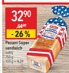 Toustový chléb supersendvič Penam
